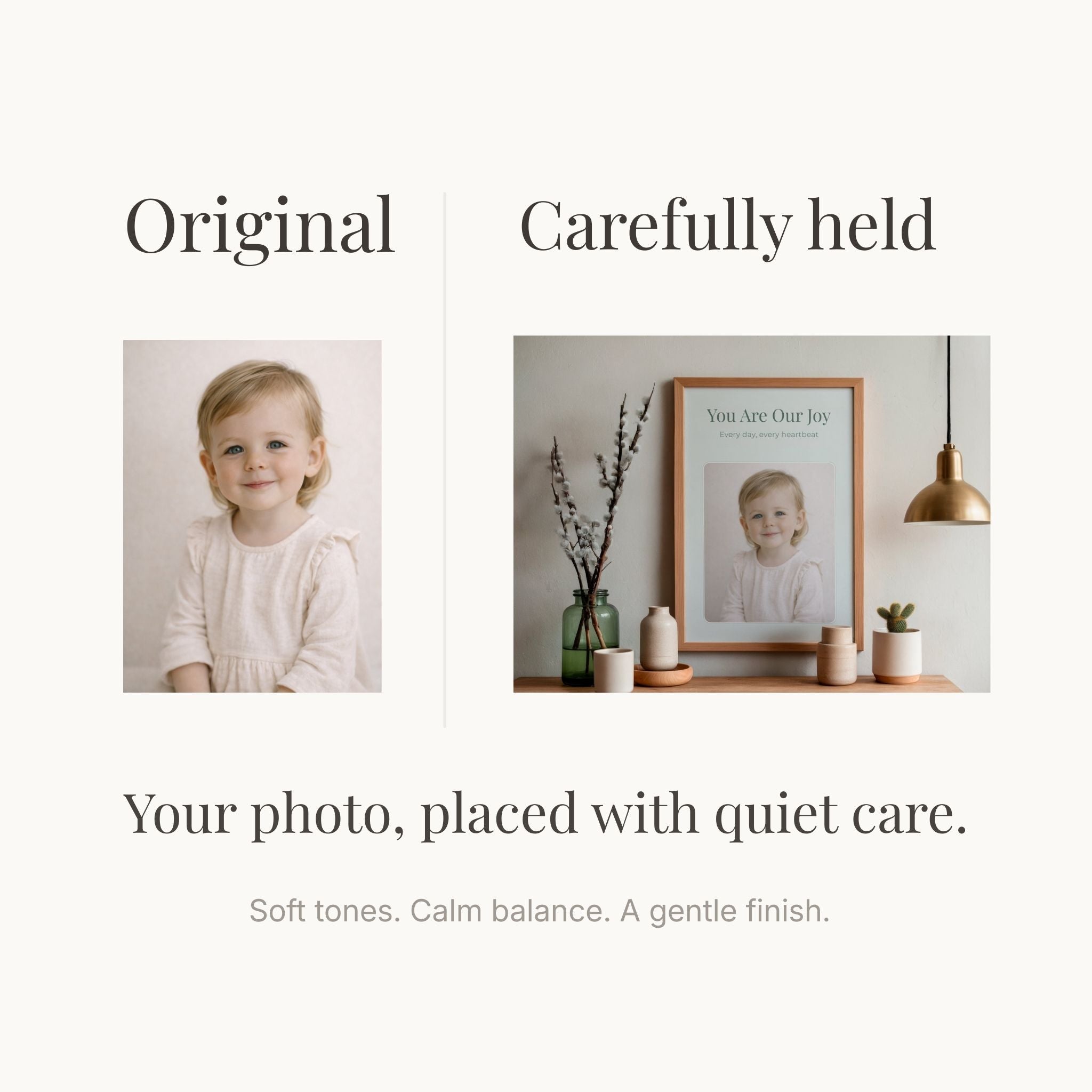 Custom Baby Wall Art Printable | Personalized Baby Photo Frame | Minimal Nursery Decor | Newborn & Baby Gift