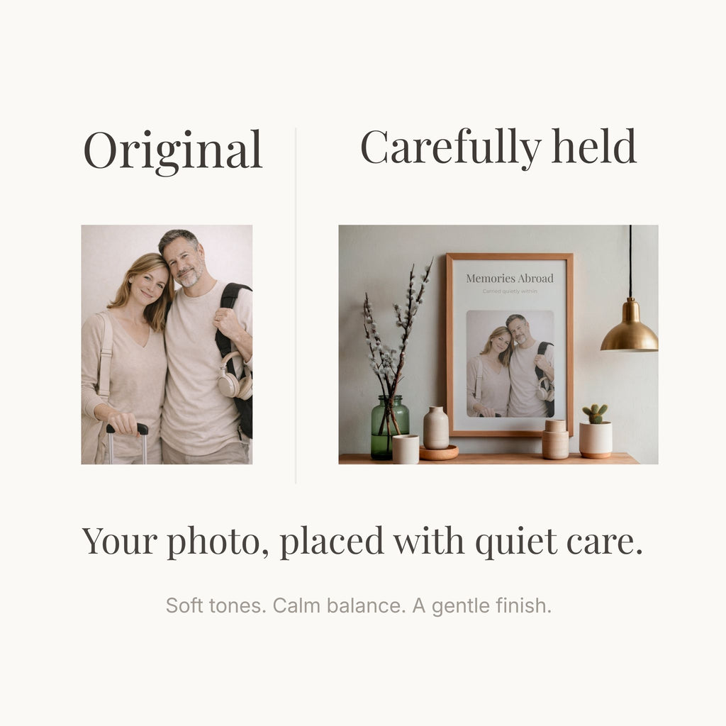 Custom Travel Wall Art Printable | Personalized Travel Photo Frame | Minimal Travel Decor | Timeless Memory