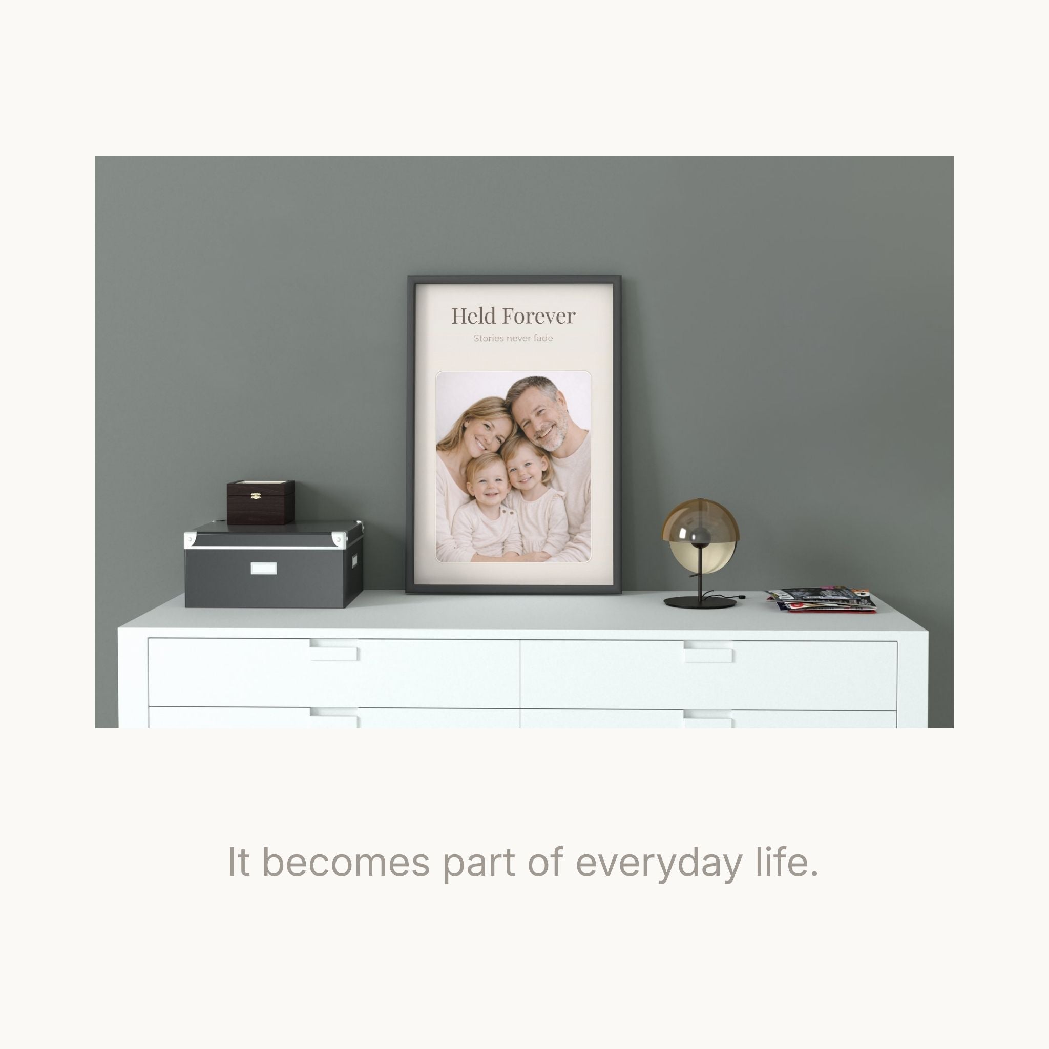 Memory & Legacy Wall Art Printable | Personalized Photo Frame | Minimal Remembrance Decor | Meaningful Gift