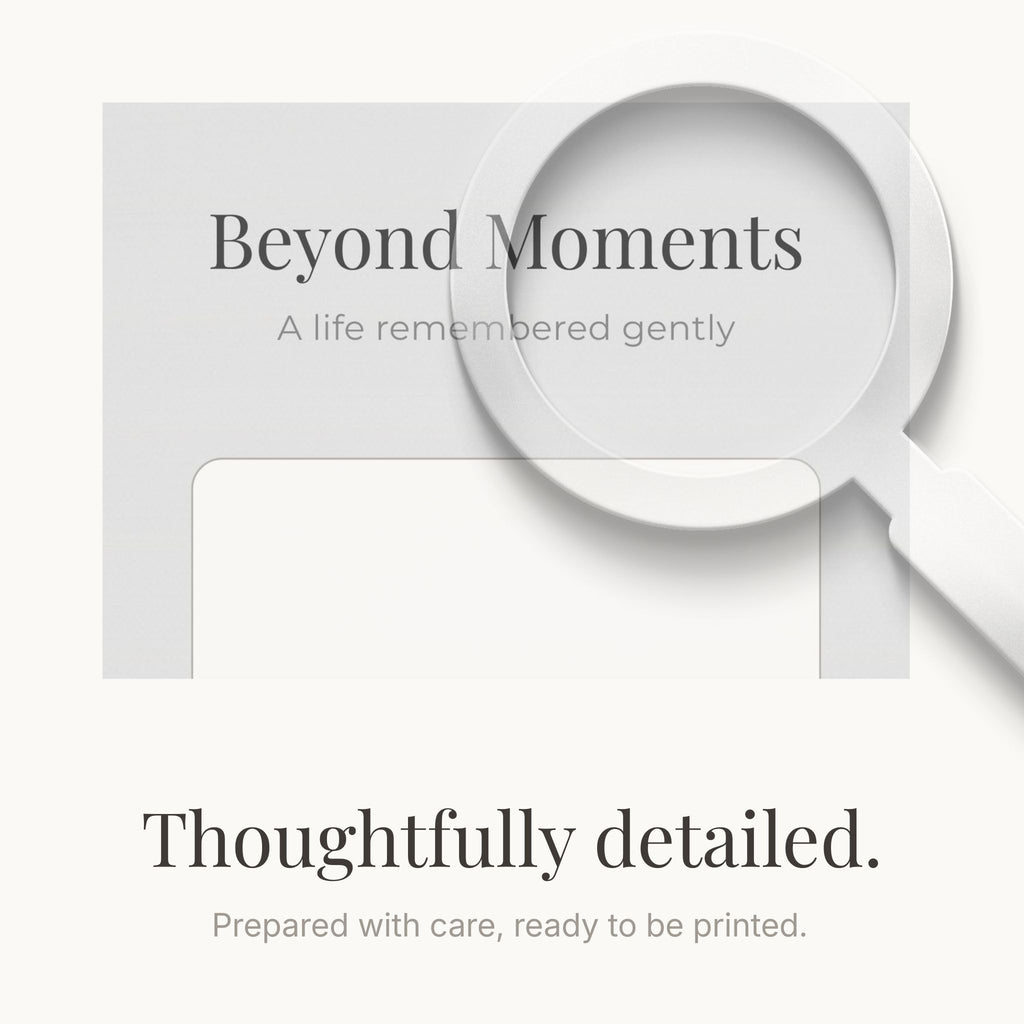 Memory & Legacy Wall Art Printable | Personalized Photo Frame | Minimal Remembrance Decor | Quiet Presence