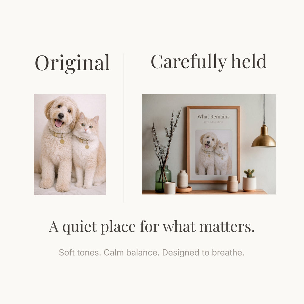 Memory & Legacy Wall Art Printable | Personalized Photo Frame | Minimal Remembrance Decor | Timeless Keepsake