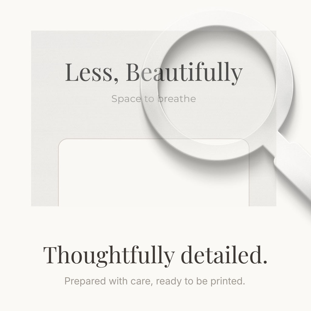 Minimal Aesthetic Wall Art Printable | Personalized Photo Frame | Neutral Home Decor | Quiet Luxury Art