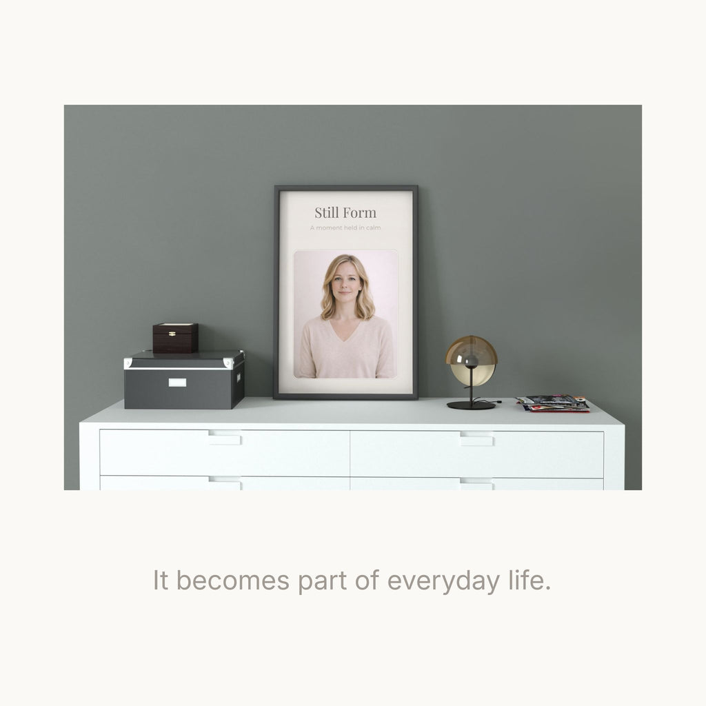 Minimal Aesthetic Wall Art Printable | Personalized Photo Frame | Neutral Home Decor | Visual Calm