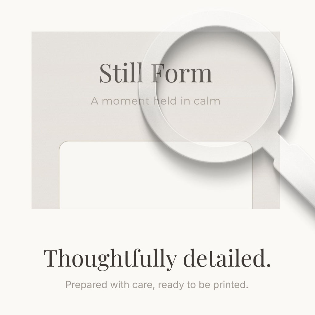 Minimal Aesthetic Wall Art Printable | Personalized Photo Frame | Neutral Home Decor | Visual Calm