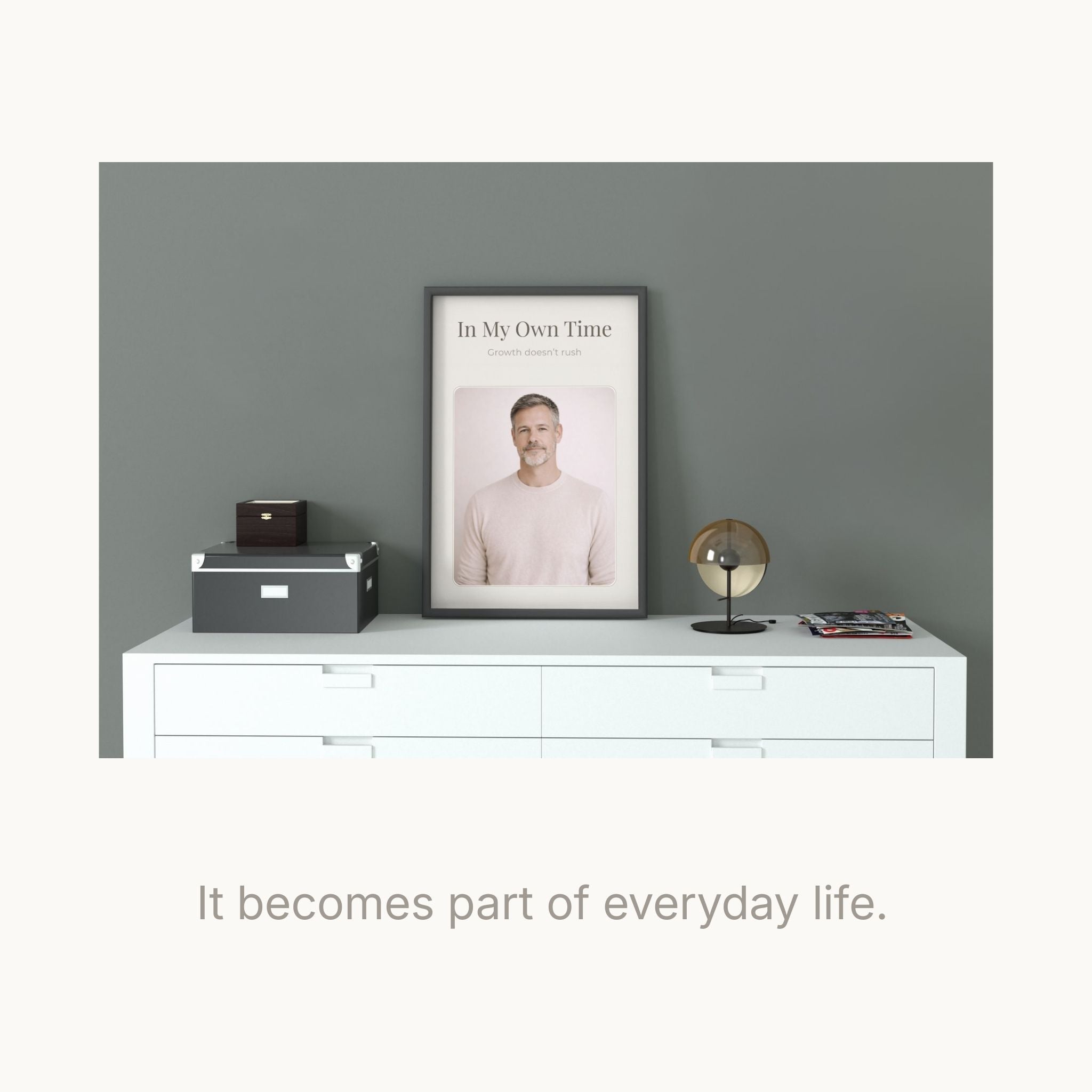 Personal Identity Wall Art Printable | Personalized Portrait Frame | Minimal Home Decor | Quiet Presence