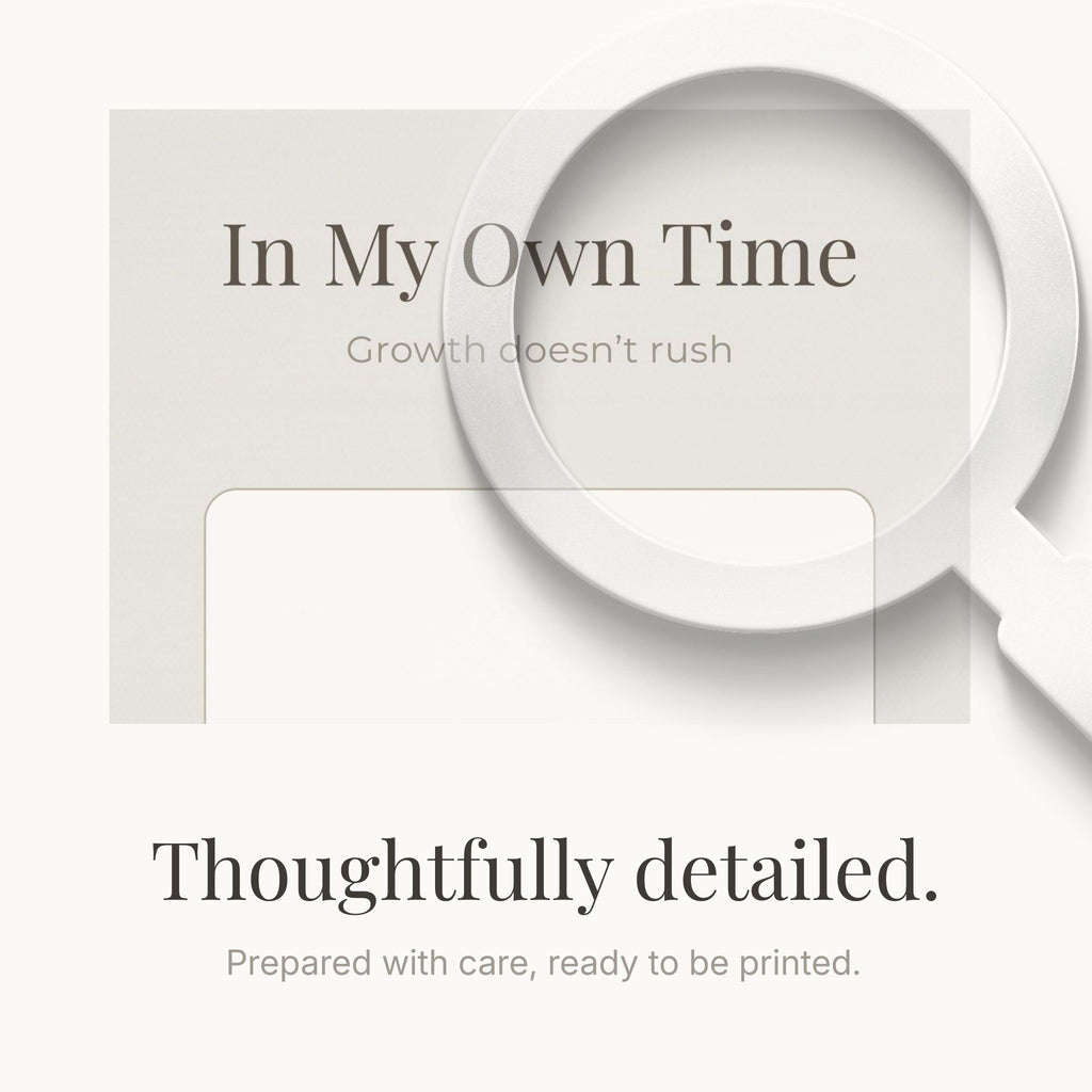 Personal Identity Wall Art Printable | Personalized Portrait Frame | Minimal Home Decor | Quiet Presence