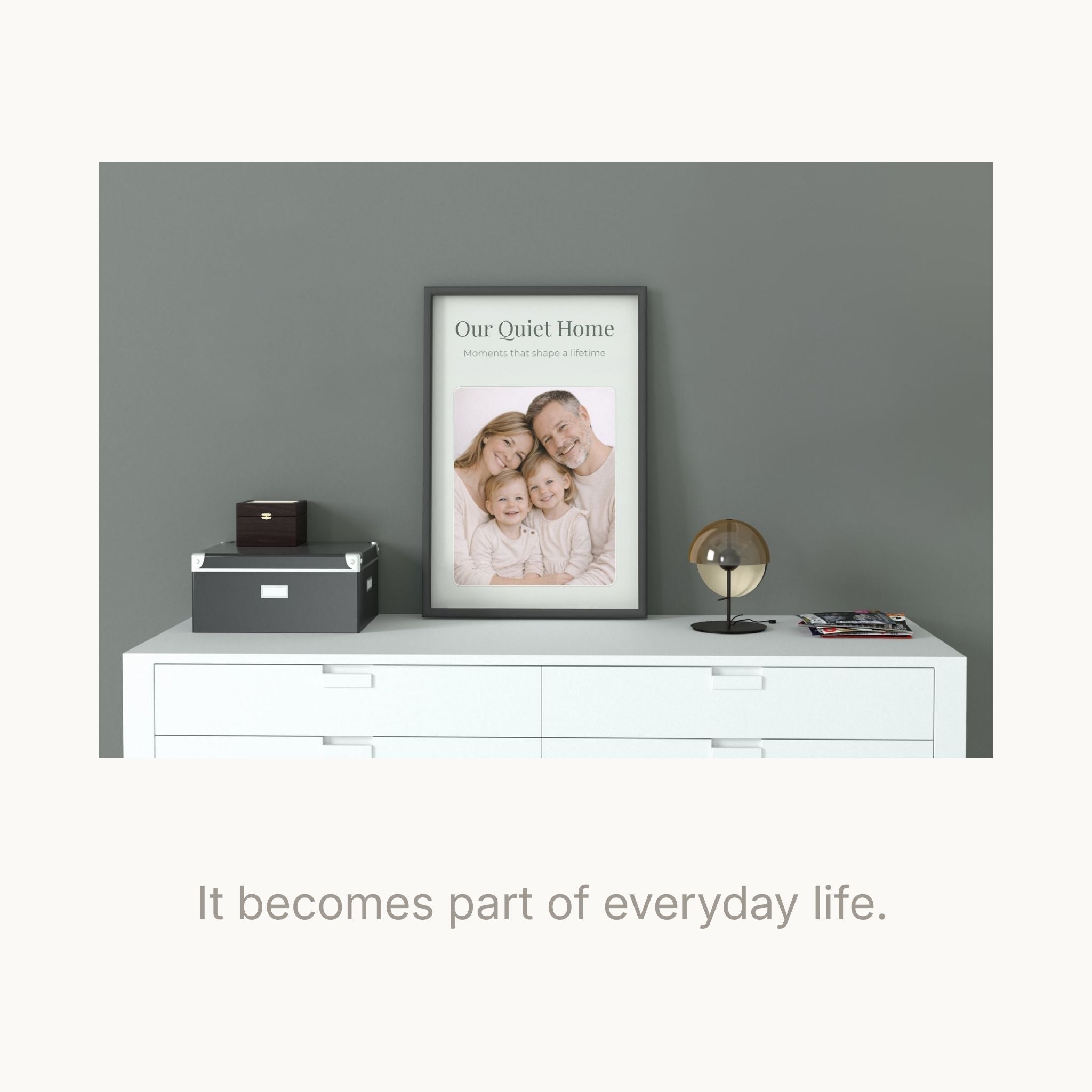 Personalized Family Wall Art Printable | Custom Family Photo Frame | Minimal Home Decor Gift