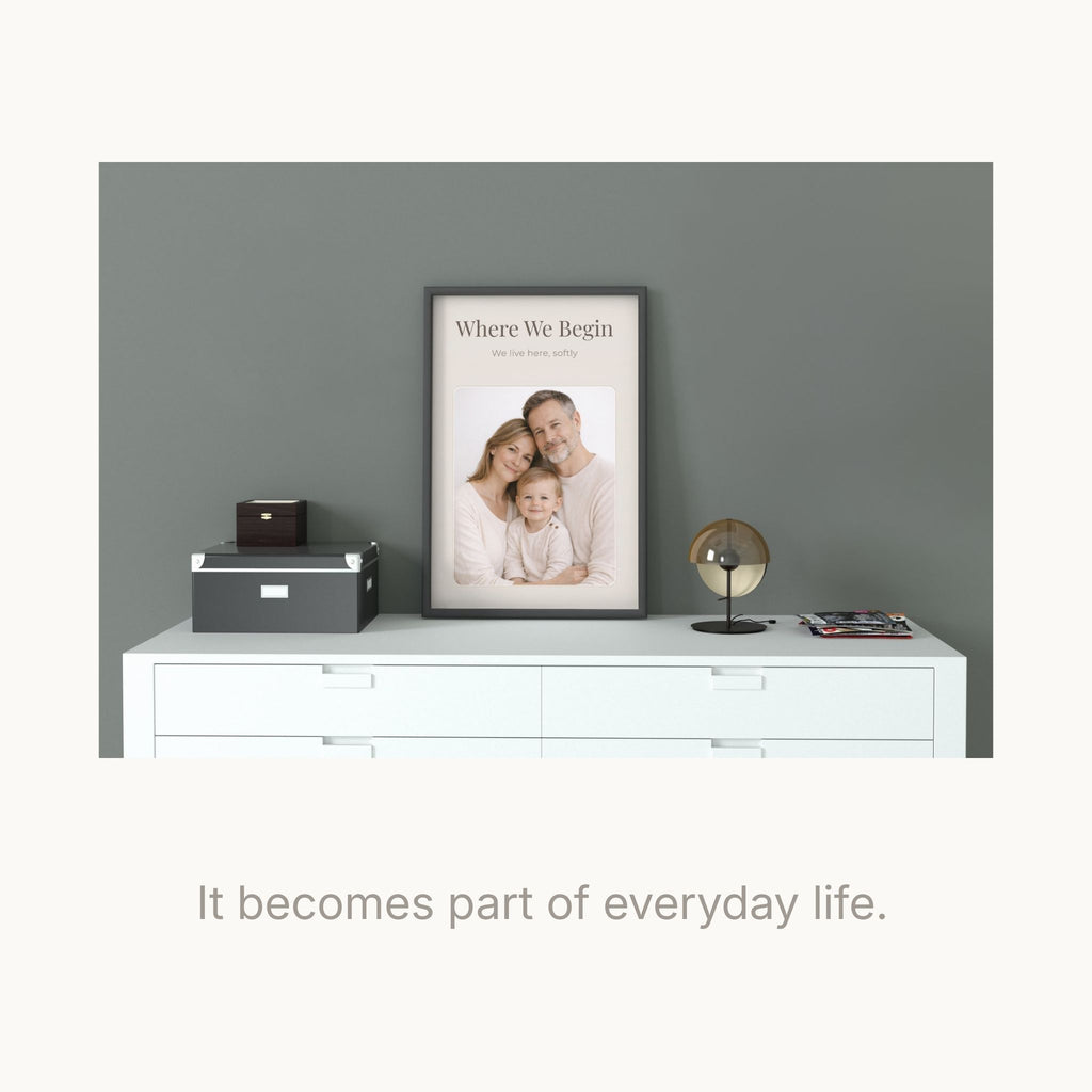 Personalized Family Wall Art Printable | Custom Family Photo Frame | Minimal Home Decor | Meaningful Family Gift