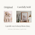 Pet Lover Wall Art Printable | Personalized Pet Photo Frame | Minimal Home Decor | Quiet Bond