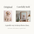 Pet Lover Wall Art Printable | Personalized Pet Photo Frame | Minimal Home Decor | Timeless Memory