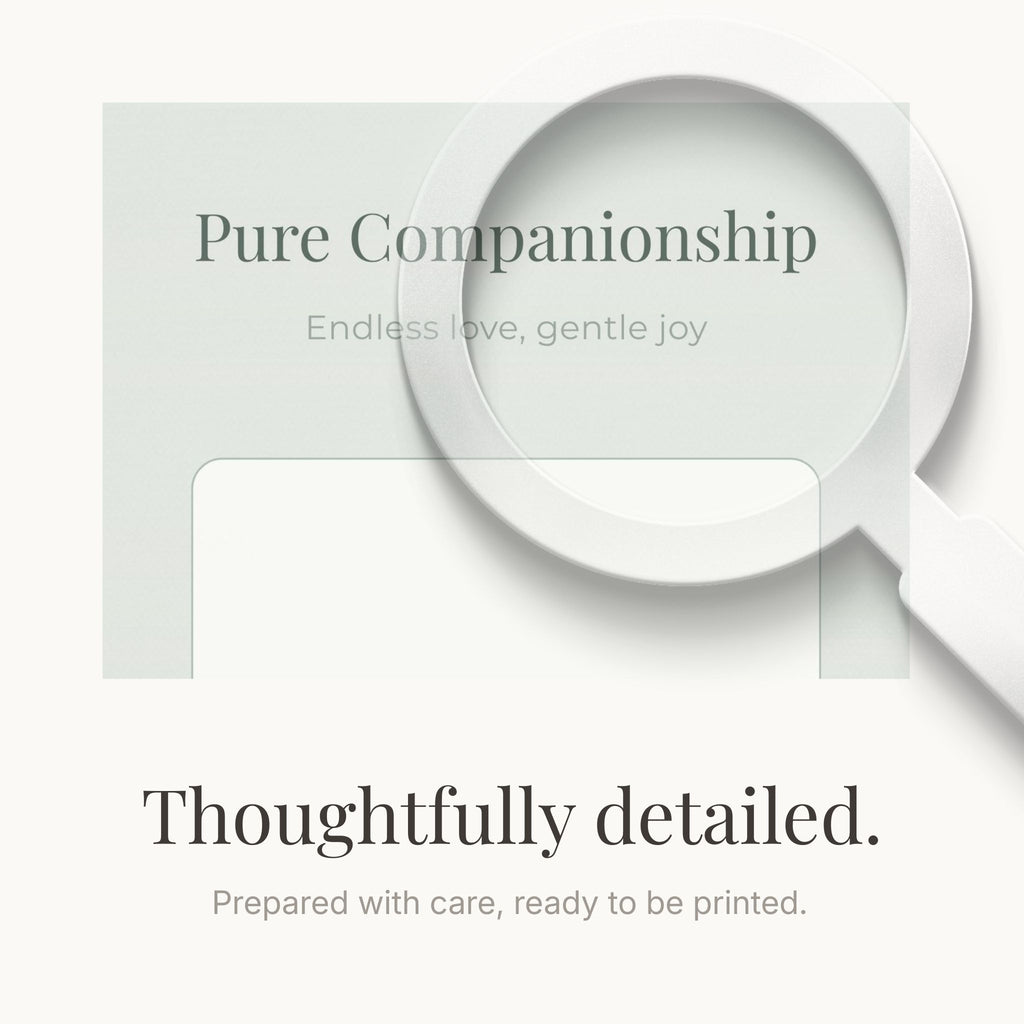 Pet Lover Wall Art Printable | Personalized Pet Photo Frame | Minimal Home Decor | Timeless Memory