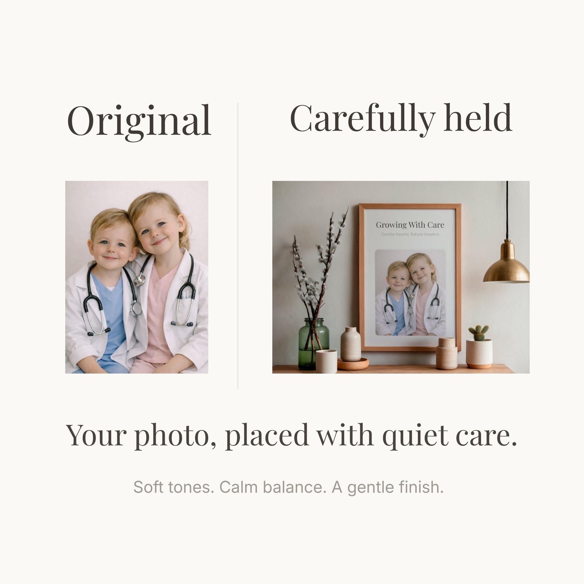 Professional Identity Wall Art Printable | Personalized Portrait Frame | Minimal Office Decor | Career Gift