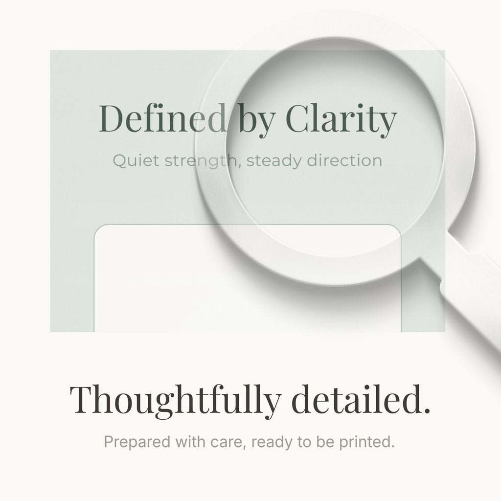 Professional Identity Wall Art Printable | Personalized Portrait Frame | Minimal Office Decor | Personal Presence