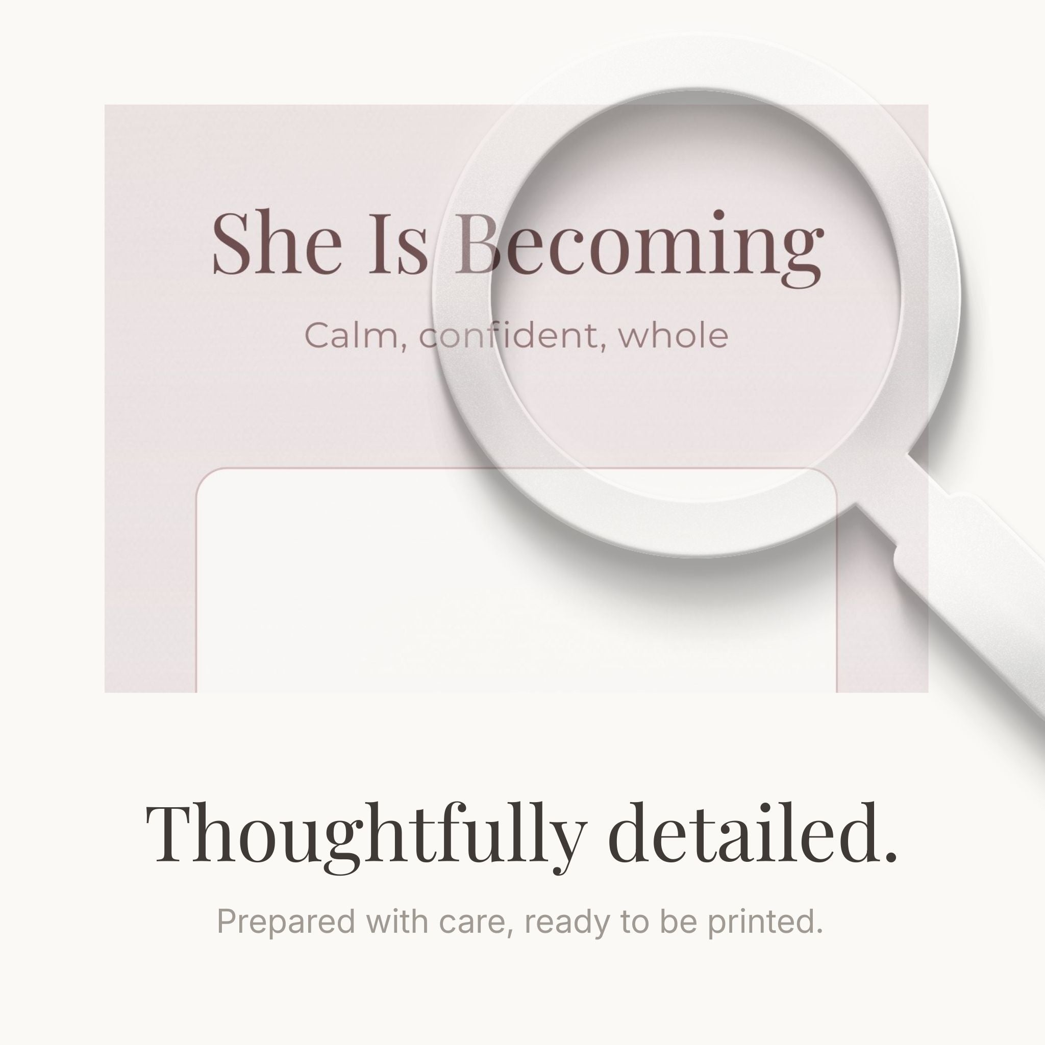 Women Self-Care Wall Art Printable | Personalized Portrait Frame | Minimal Home Decor | Thoughtful Gift